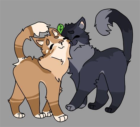 Leafpool And Crowfeather My Lovelies By Me On Procreate Any Tipsfeedback Welcome