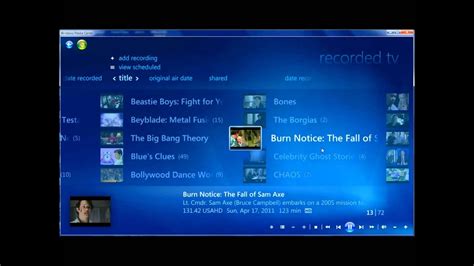 Windows 7 Media Center In Action 1 Of 2 Youtube