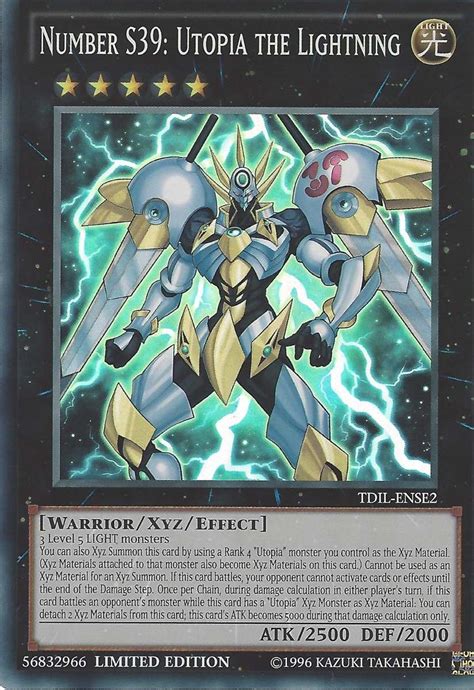 Card Yu Gi Oh Number S39 Utopia The Lightning Tdil Pt Br R 5900