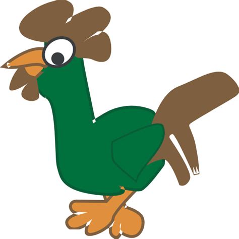 Green Rooster Clip Art At Clker Com Vector Clip Art Online Royalty