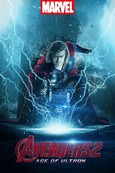 Marvel Avengers 2 Poster Thor God Of Thunder Loki Jane Foster Film