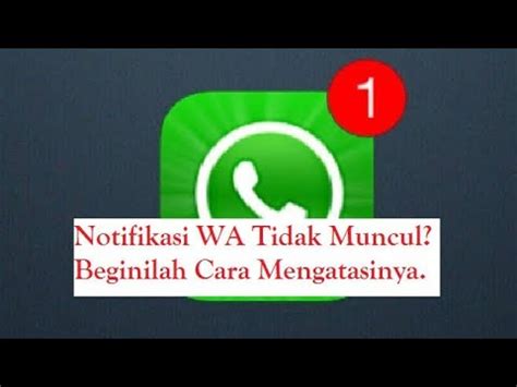 Anda juga dapat merubah nada dering saat pesan masuk, baik untuk chat. notifikasi WhatsApp tidak muncul saat ada chat masuk - YouTube