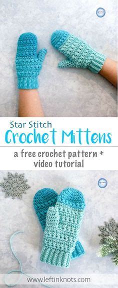 Snow Drops Mittens Free Crochet Pattern Yarn Ideas