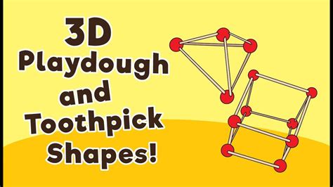 3d Playdough And Toothpick Shapes‏ Youtube