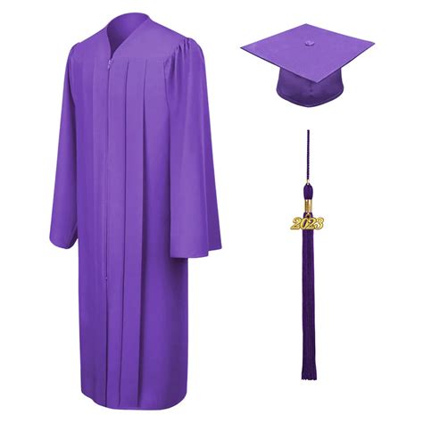 Matte Purple Bachelors Cap And Gown College And University Gradcanada