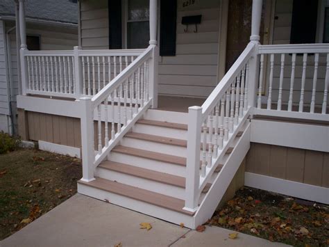 Vinyl Outdoor Stair Railing — Home Decorations Insight