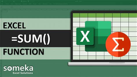 Excel Sum Function Explained With Examples Training Lesson 2 Youtube