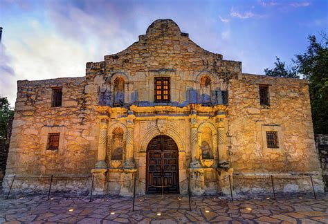 Historic San Antonio Alamo Mission Color Edition Photograph By
