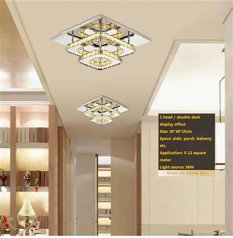 The New Modern Minimalist Ceiling Lights Led Square Entrance Hallway