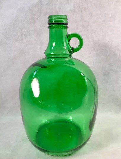 Vintage Gallo Glass Co 1 Gallon Green Wine Jug Wine Jug Glass