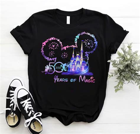 Mickey Ears Disney World 50th Anniversary T Shirt 1971 2021 Etsy
