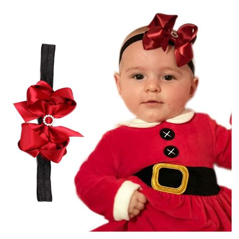 Eve Luxury Jewelled Bow Christmas Baby Headband
