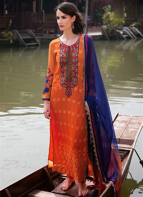Long Pakistani Churidar Suits 2014 Latest Fashion Today