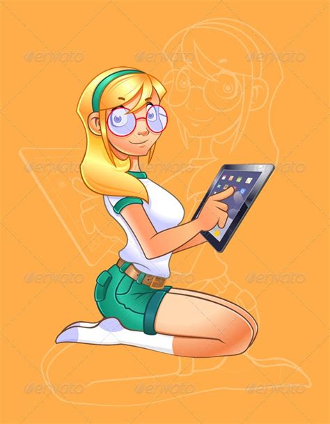 Geek Girl By Ryzorshark Graphicriver