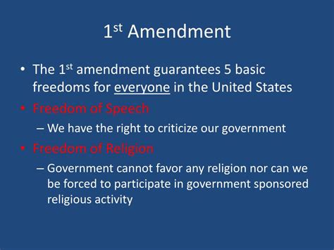 Ppt Bill Of Rights The First 10 Amendments To The Us Constitution