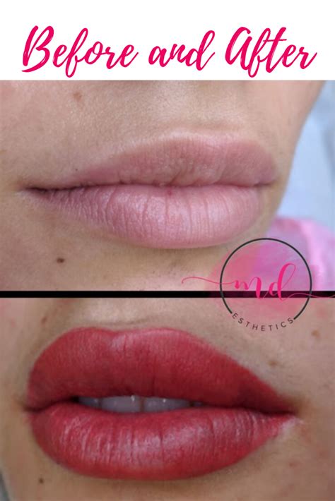 Permanent Lipstick Before And After Permanent Lipstick Cosmetic