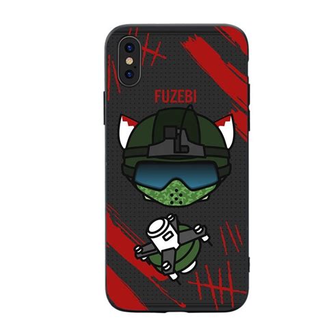 Rkq Rainbow Six Siege Game Style Soft Silicone Phone Case Cover For