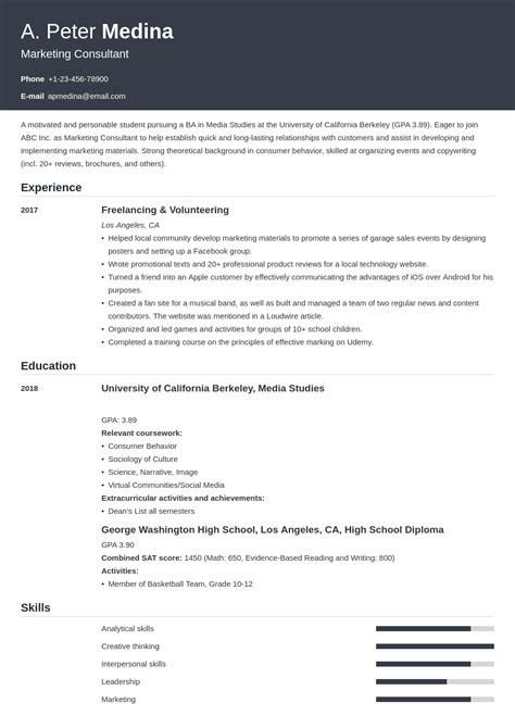 How To Make A Resume With No Experience First Job Examples