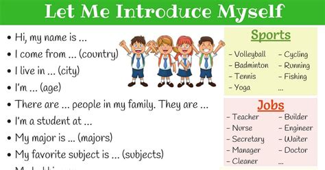 How To Introduce Yourself In English Presentation Coverletterpedia