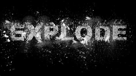 How To Make Text Explode Effect In Photoshop Youtube