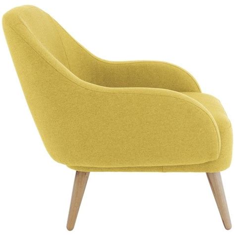 Metropolitan chair lounge chair and ottoman armchair living room yellow fabric. MOMO Saffron yellow fabric armchair (450 AUD) liked on ...