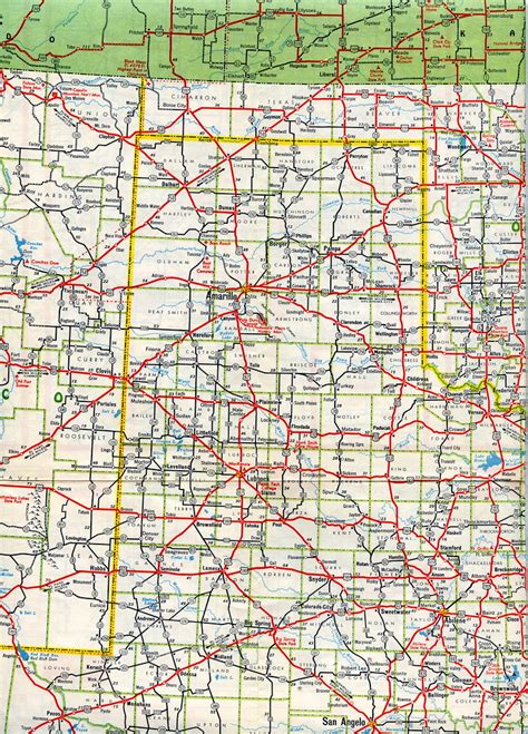 Texas Panhandle And South Plains 1955 Mobilgas Southwest