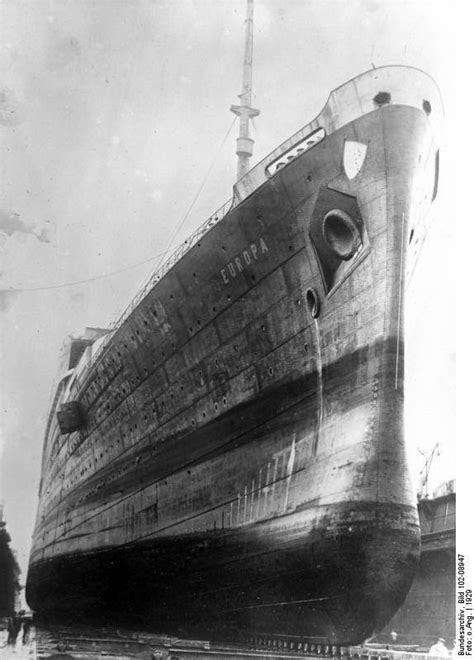 Ocean Superliners Ss Europa Was A German Ocean Liner Built For The