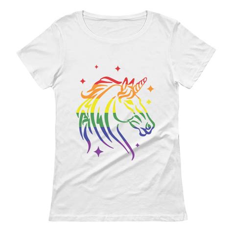 Pride Parade Gay Lesbian Rainbow Unicorn LGBT Gay Pride Greenturtle