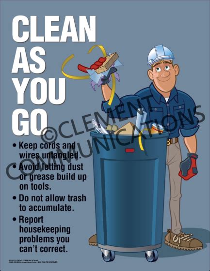 Clean As You Go Poster