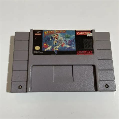 Mega Man X Megaman Super Nintendo Snes Original Authentic Capcom Game
