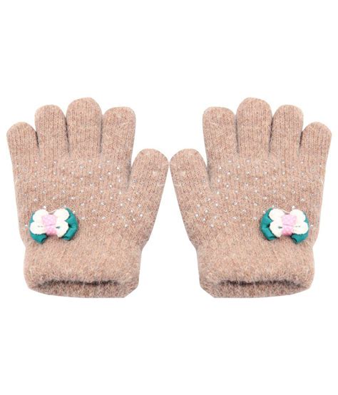 Bizarro Cute Brown Pair Of Gloves For Kids Buy Online At Low Price In