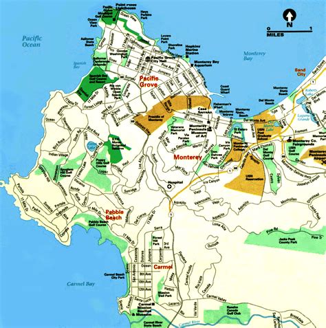 Monterey Map Travelsfinderscom