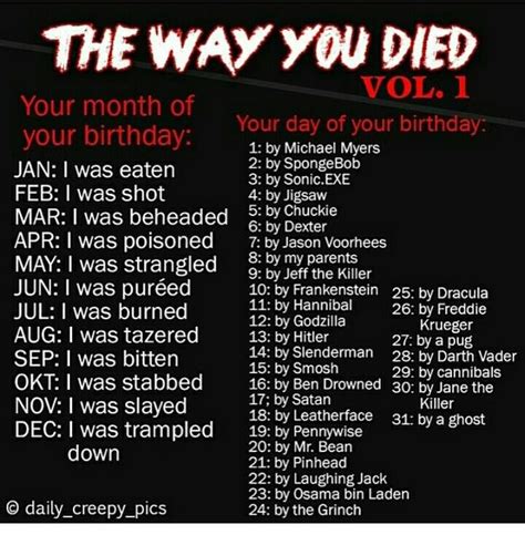 I Was Stabbed By Pennywise Scary Names Funny Names Creepypasta Names