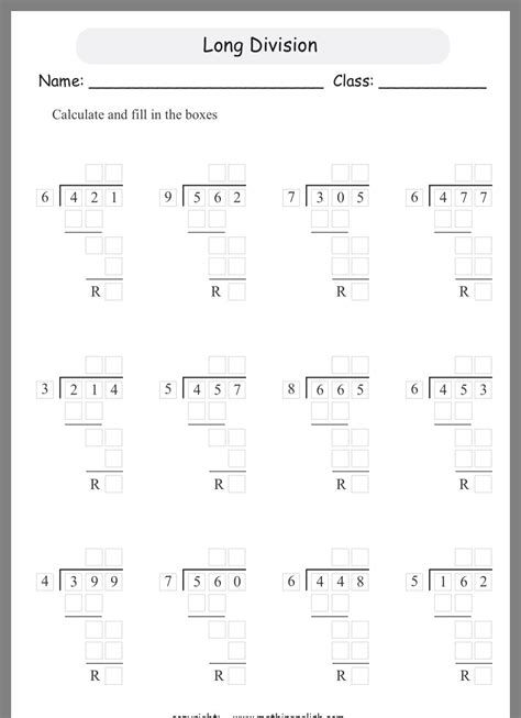 Easy e1 when i opened my math book, the sum of the page numbers facing me was 17. 4th Grade Long Division Worksheet | schematic and wiring ...