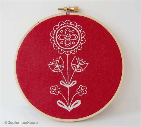 Embroidery Patterns Hand Embroidery Scandinavian Inspired