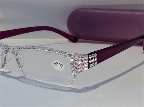 swarovski crystal reading glasses with the beautiful ab etsy