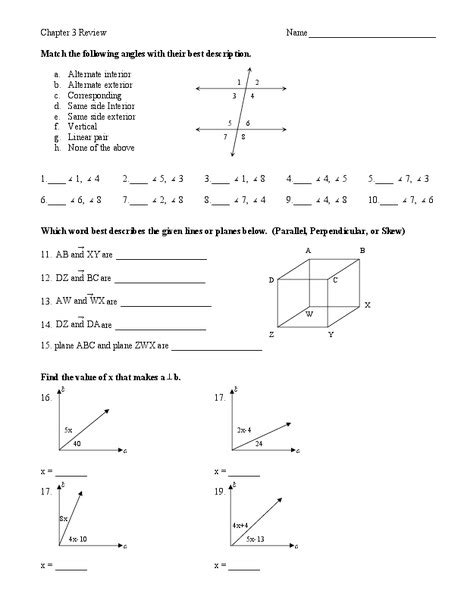 Classifying Angles Worksheet for 10th Grade | Lesson Planet