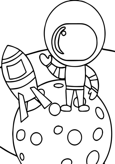24 Astronaut Coloring Pages For Toddlers Fieltros Patiki