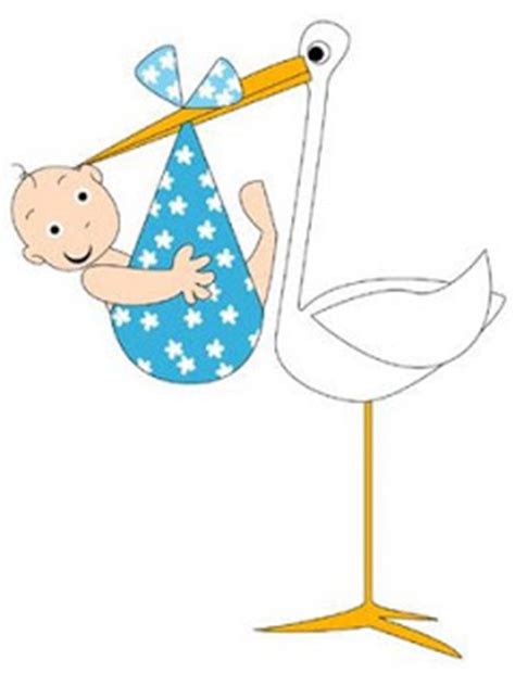 Flying cigüeña con un icono de paquete en un fondo de nube. Ciguenas baby shower para imprimir | Imagenes y dibujos ...