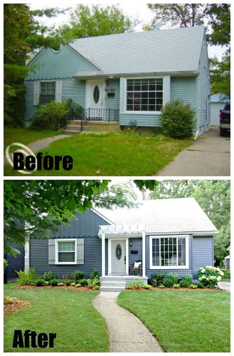 Before And After Curb Appeal Home Exterior Makeover House Makeovers