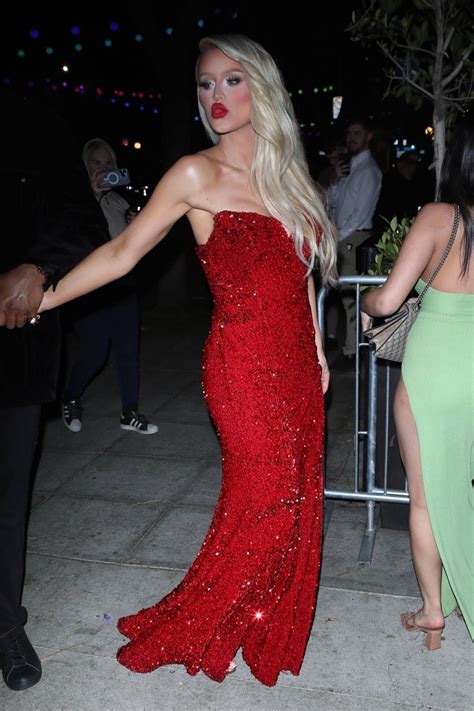 Gigi Gorgeous In A Red Dress Celebrates Her Birthday At Heart