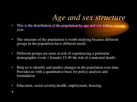 😍 Age And Sex Structure Population Age Structure Position And