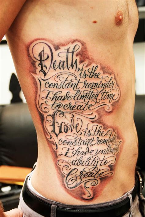 Tattoo Of The Tattoos Inspirational Words