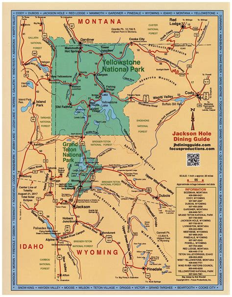 A Hysterical Map Of Yellowstone Park And The Jackson Hole Slightly