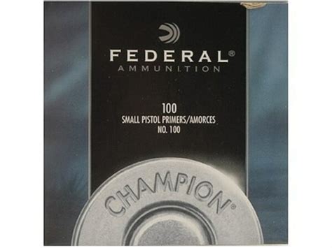 Federal Small Pistol Primers 100 Box Of 1000 10 Trays Of 100 For