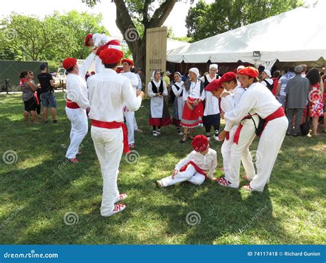 Basque Men And Women At The Festival Editorial Stock Photo Image Of