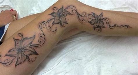 Cute Flowers Legs Tattoo Tattoomagz › Tattoo Designs Ink Works
