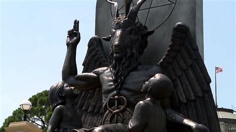 Satanic Temple Unveils Baphomet Statue At Arkansas Capitol