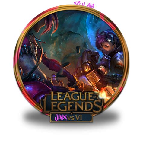 Vi Jinx Icon League Of Legends Gold Border Iconset Fazie69