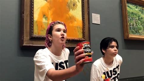 Climate Activists Throw Soup At Van Goghs Sunflowers Politico